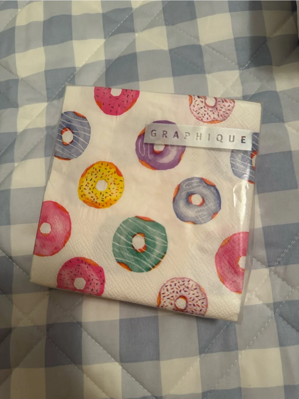 Graphique De France Donut Party Napkins - Pink, Purple, Teal, Yellow, Blue
